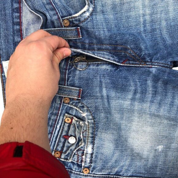 True Religion Jeans Size 31 STRAIGHT Blue - Picture 9 of 10